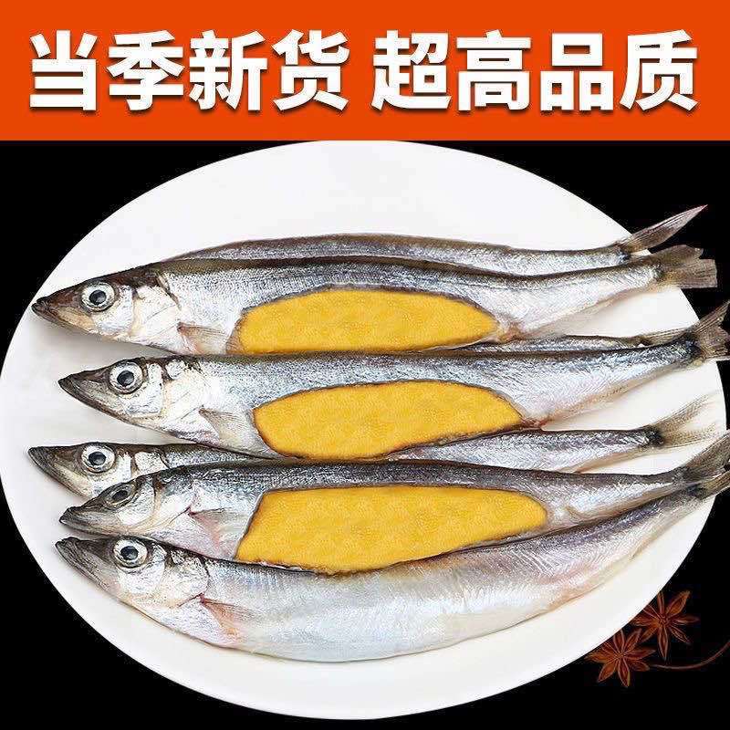 满籽多春鱼新鲜多籽鱼冷冻带籽海鲜烧烤油炸海鱼食材冰鲜批发实惠