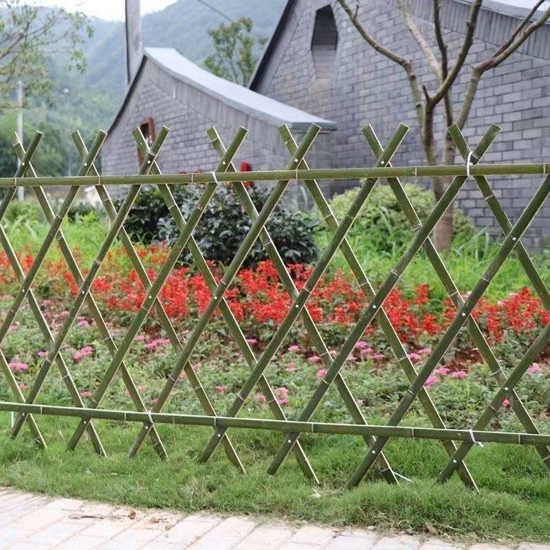 手工竹篱笆珊栏花园竹片菜园围栏