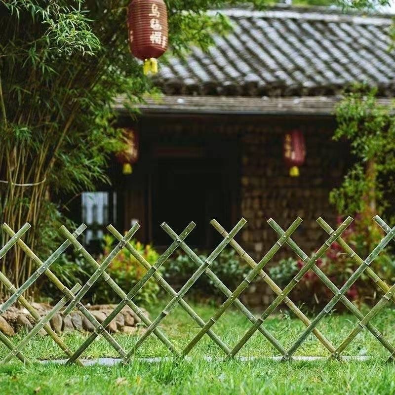 手工竹篱笆珊栏花园竹片菜园围栏