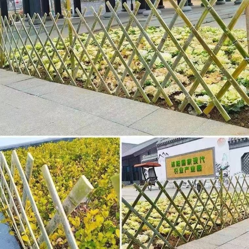 手工竹篱笆珊栏花园竹片菜园围栏
