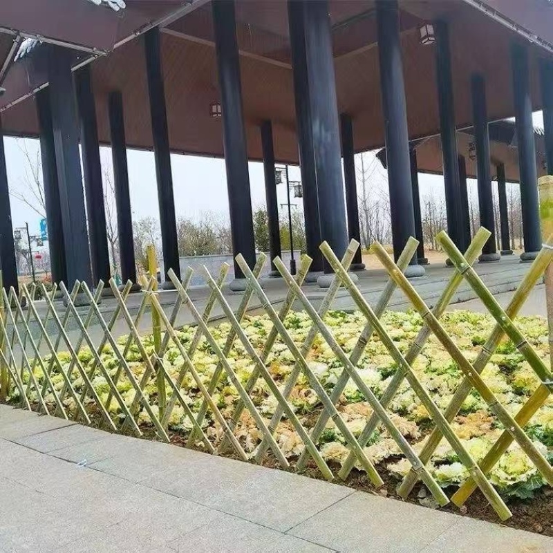 手工竹篱笆珊栏花园竹片菜园围栏