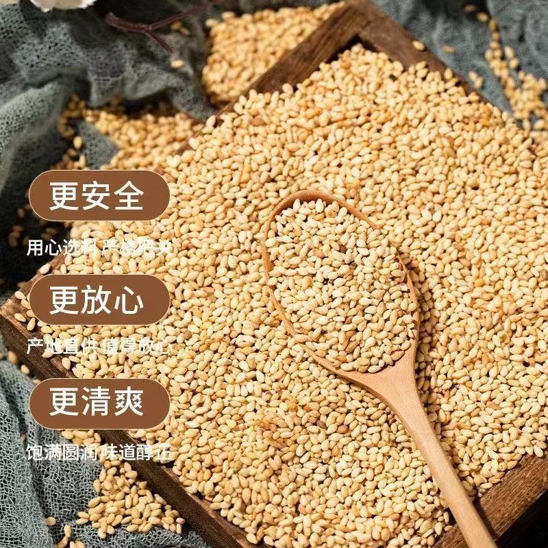 新货熟白芝麻干净无沙免洗即食商用家用烘焙颗粒饱满香浓酥脆