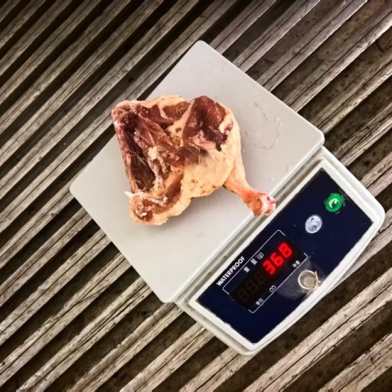 7公斤一件，鸭边腿，330-380克左右