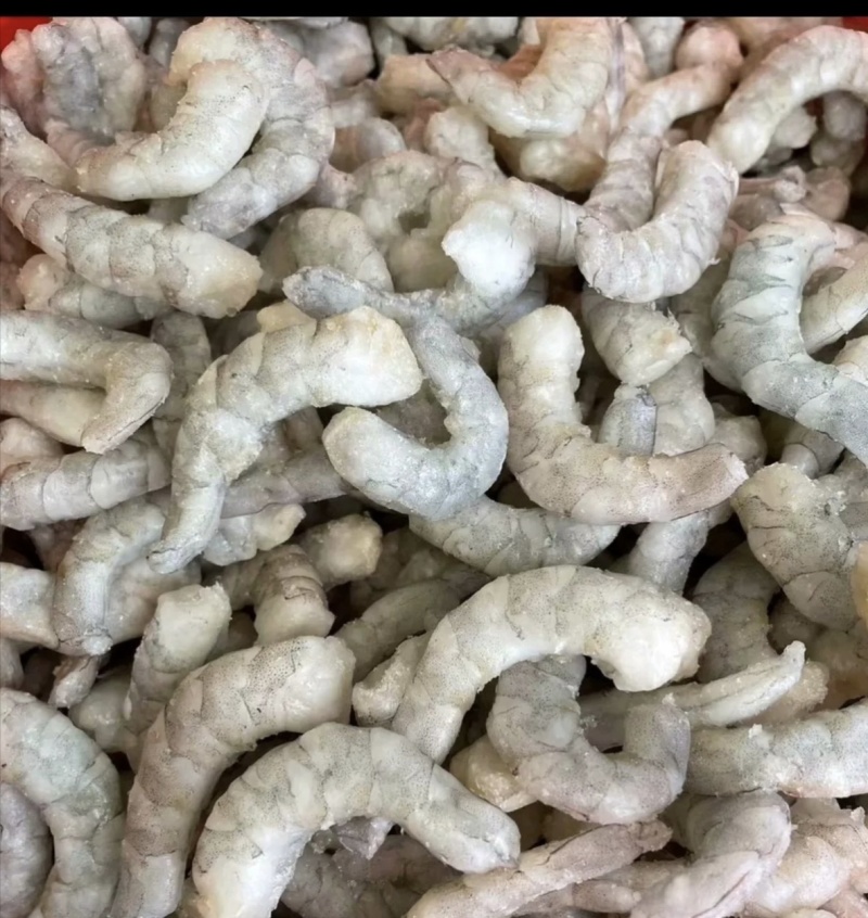 单冻虾仁，全新冷冻，条条完整，营养丰富，