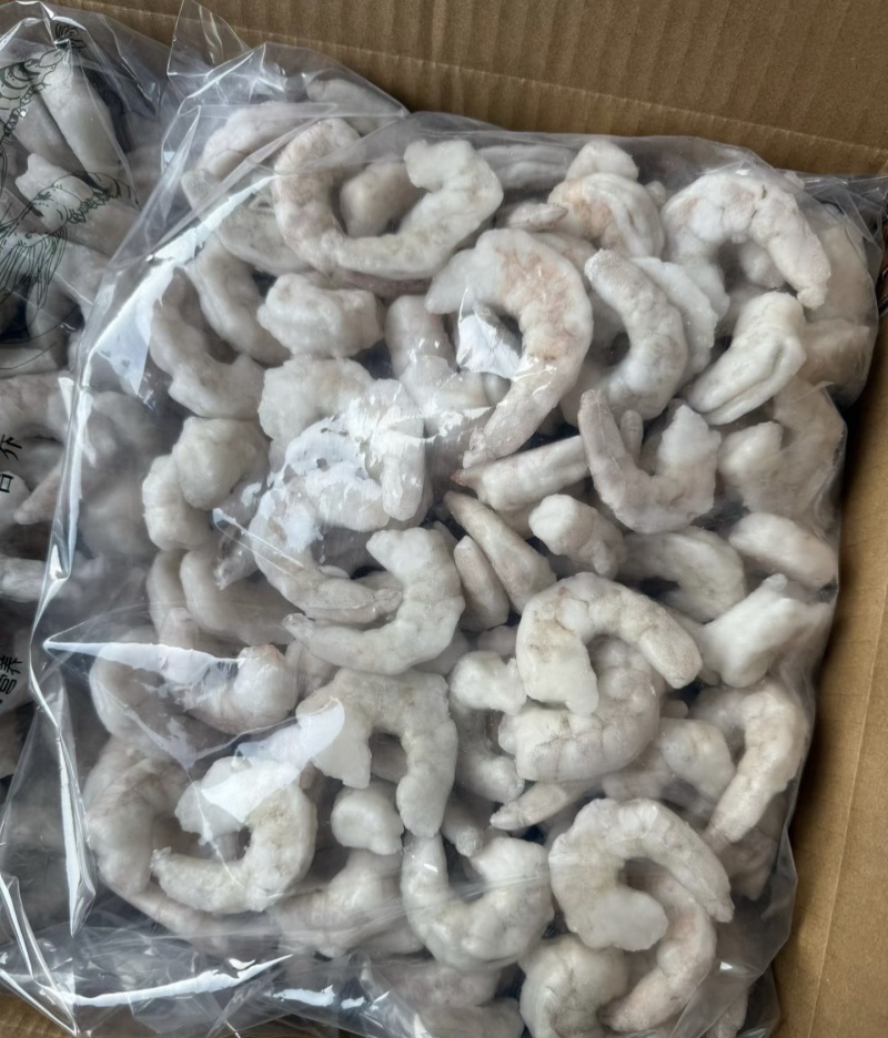 单冻虾仁，全新冷冻，条条完整，营养丰富，
