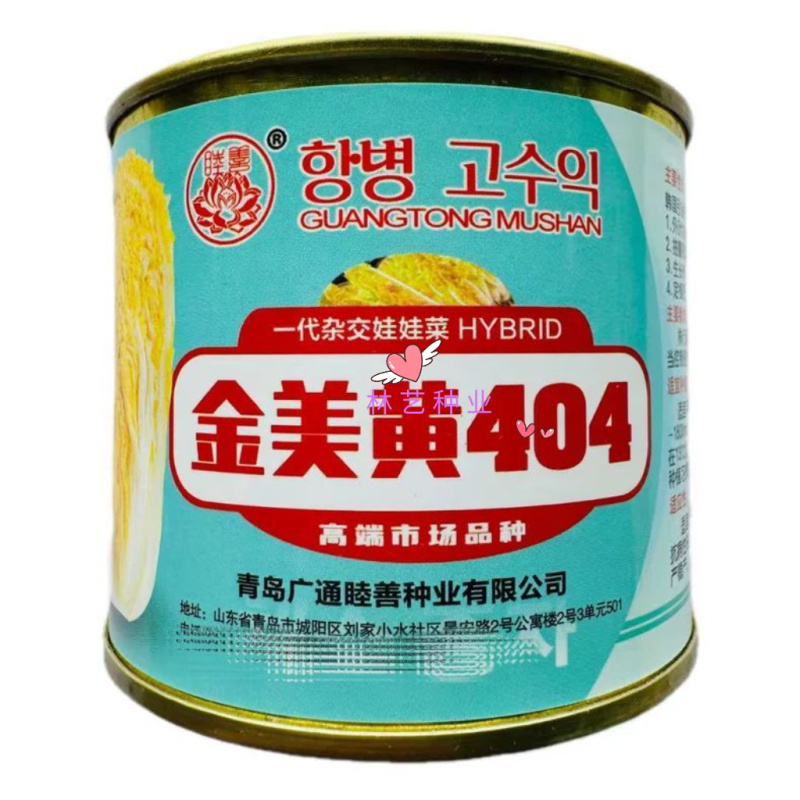 金美黄404娃娃菜种子一代杂交韩国进口高端春夏秋播白菜种