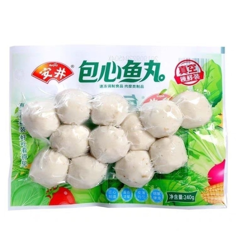 安井锁鲜装包心鱼丸240g