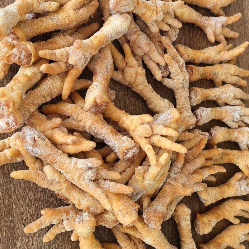 【虎皮鸡爪】去甲爪鲜森虎皮鸡爪50/60克，色泽漂亮