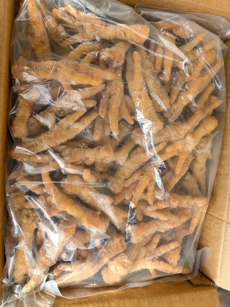 【虎皮鸡爪】去甲爪鲜森虎皮鸡爪50/60克，色泽漂亮