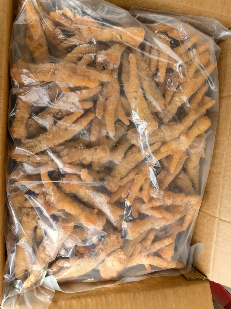 【虎皮鸡爪】去甲爪鲜森虎皮鸡爪50/60克，色泽漂亮