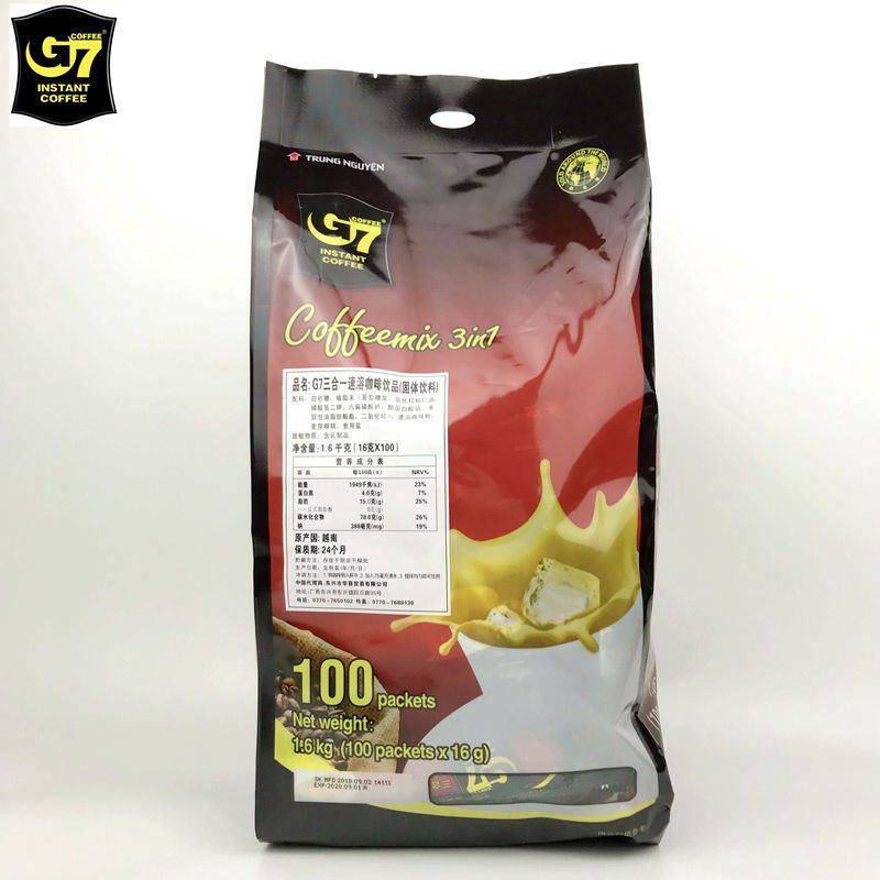 正宗越南原装进口G7咖啡三合一1600g*袋100杯