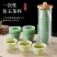 一次性翡翠绿功夫茶杯子套装加厚茶具户外喝茶品茗用品喝茶闻