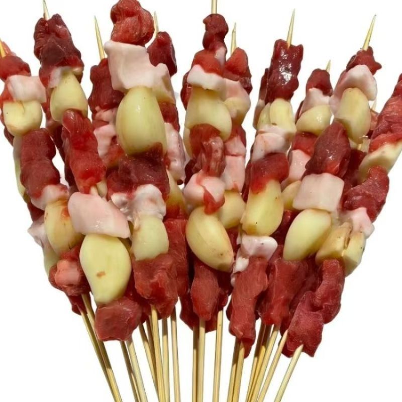 【烤五花肉】串康蒜瓣五花肉串