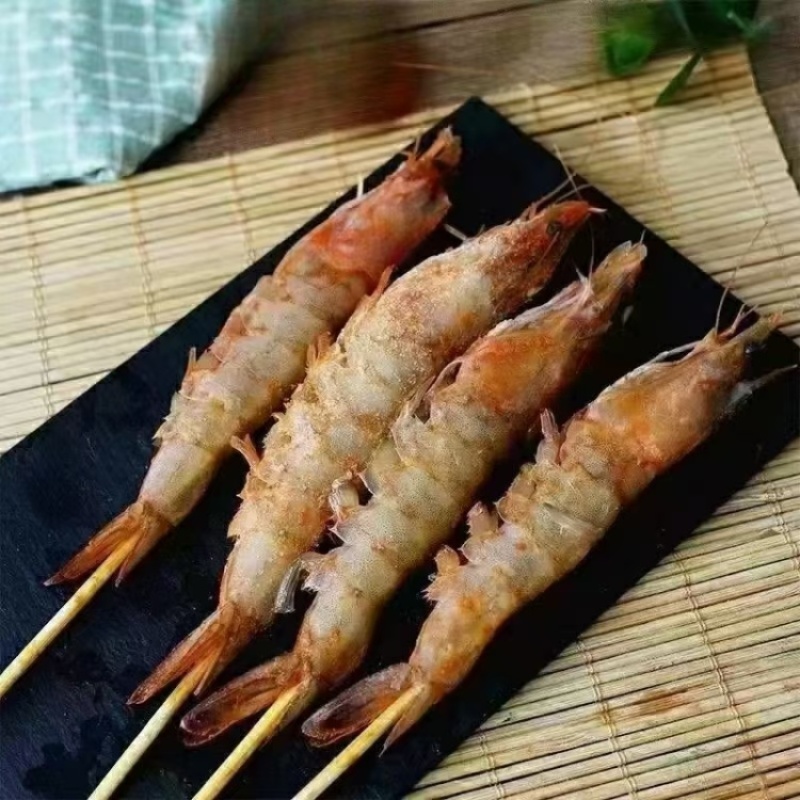 【烤虾串】串康香辣大虾串