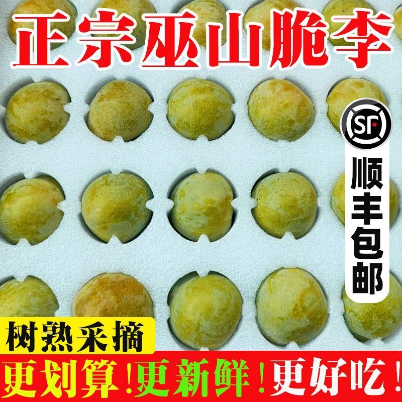 巫山脆李脱骨李青脆李正宗巫山脆李脱骨李
