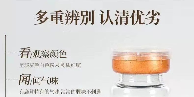 纯正梅花鹿角帽粉