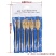 三尖木工扁钻10-25mm木工开孔器6pcs套装六角柄镀