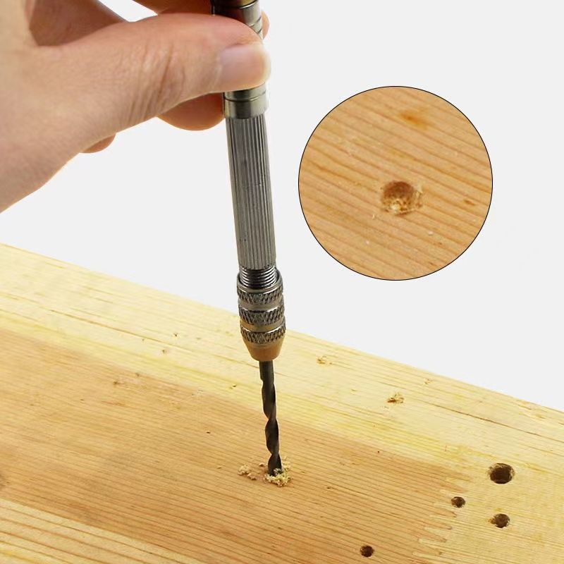 迷你手动打孔钻手捻钻手工钻文玩木工模型DIY工具钻眼打