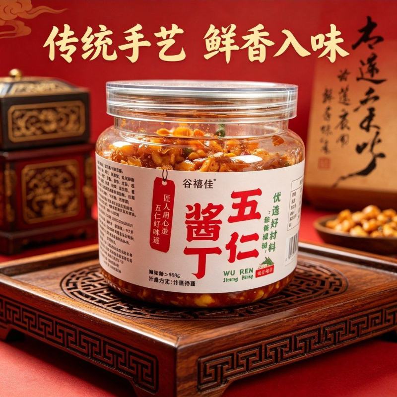 【腌萝卜】五仁酱丁，商超品质