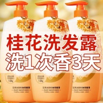 桂花洗发水去屑控油蓬松香味持久超香品牌正牌大容量洗头膏洗