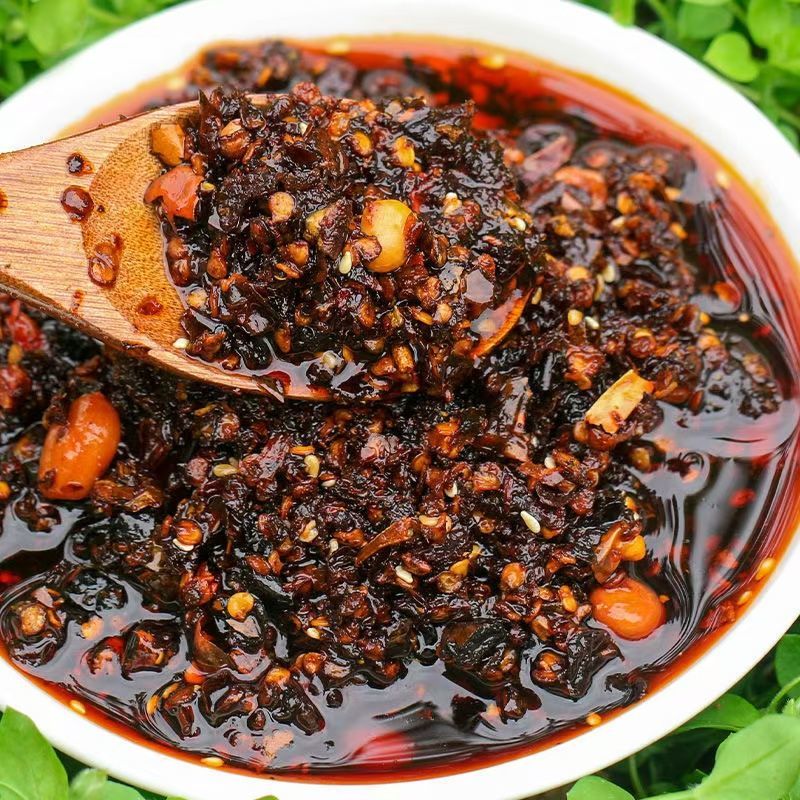 贵州蒜香油辣椒油泼子辣椒拌饭拌粉拌面凉拌菜调味品下饭辣椒