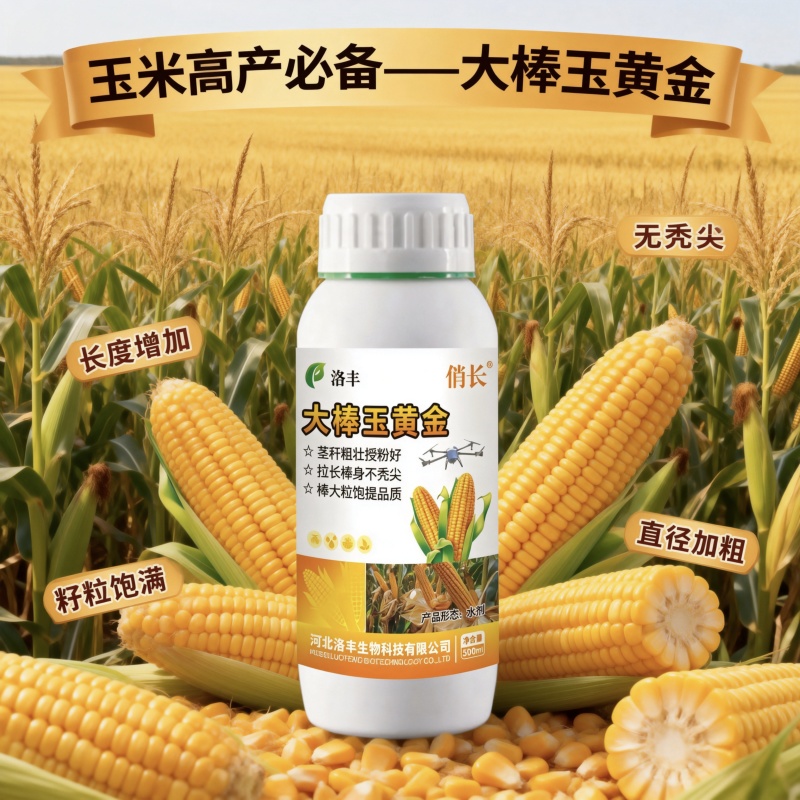 大棒玉黄金，玉米金大棒专用叶面肥，控旺，抗倒，增产，增收