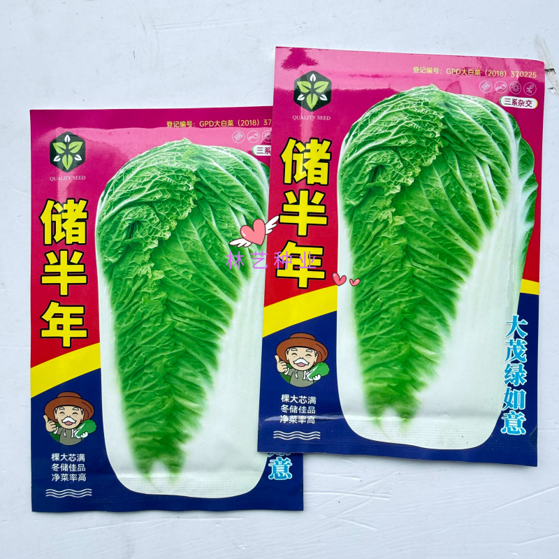 储半年大白菜种子李大眼睛东北菜籽秋季冬储黄心帮翠叶储半年