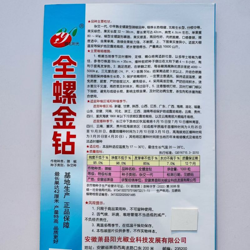 全螺金钻螺丝椒种子早熟全螺旋麻面长果螺丝椒籽抗寒抗病辣椒