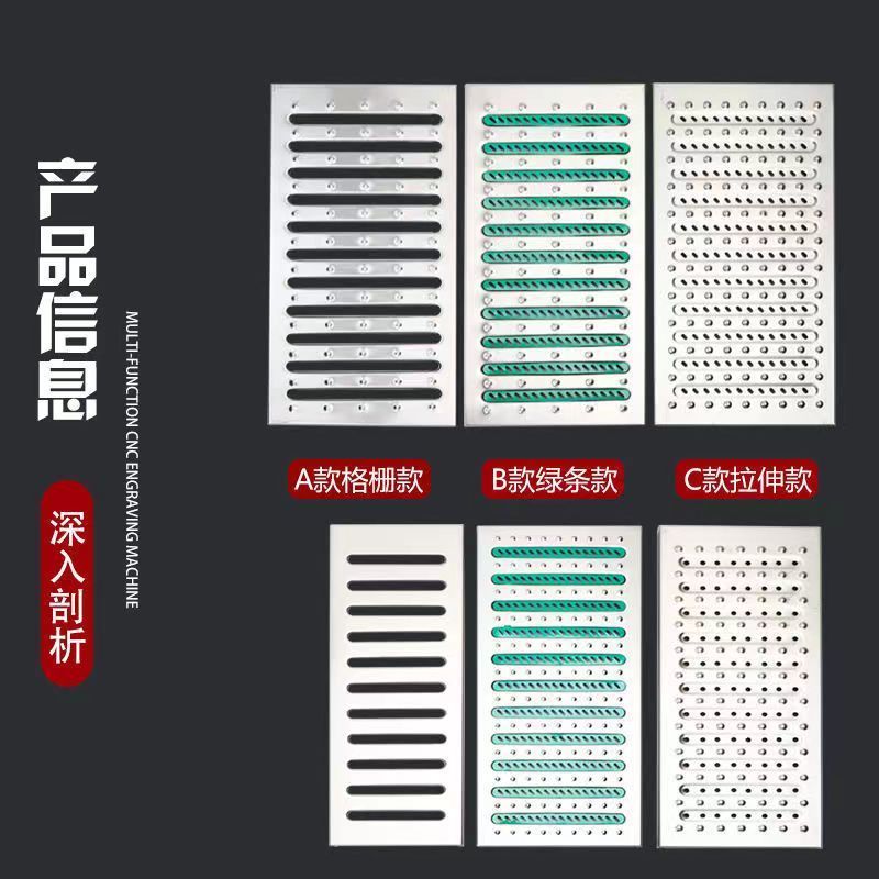 厨房下水道盖特厚304不锈钢排水沟盖板地漏不锈钢水篦子地