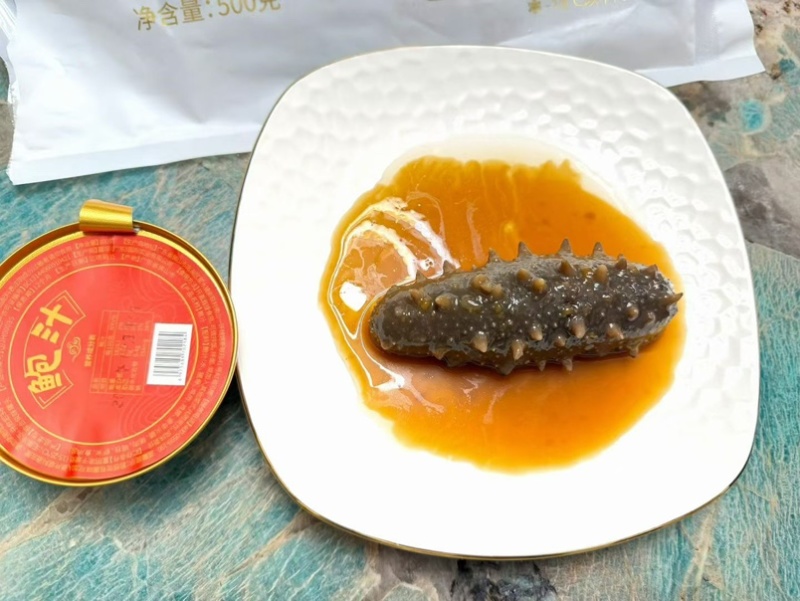 大连莱参岛鲜食辽参即吃辽参鲜食海参肉质Q弹海参味浓有韧性