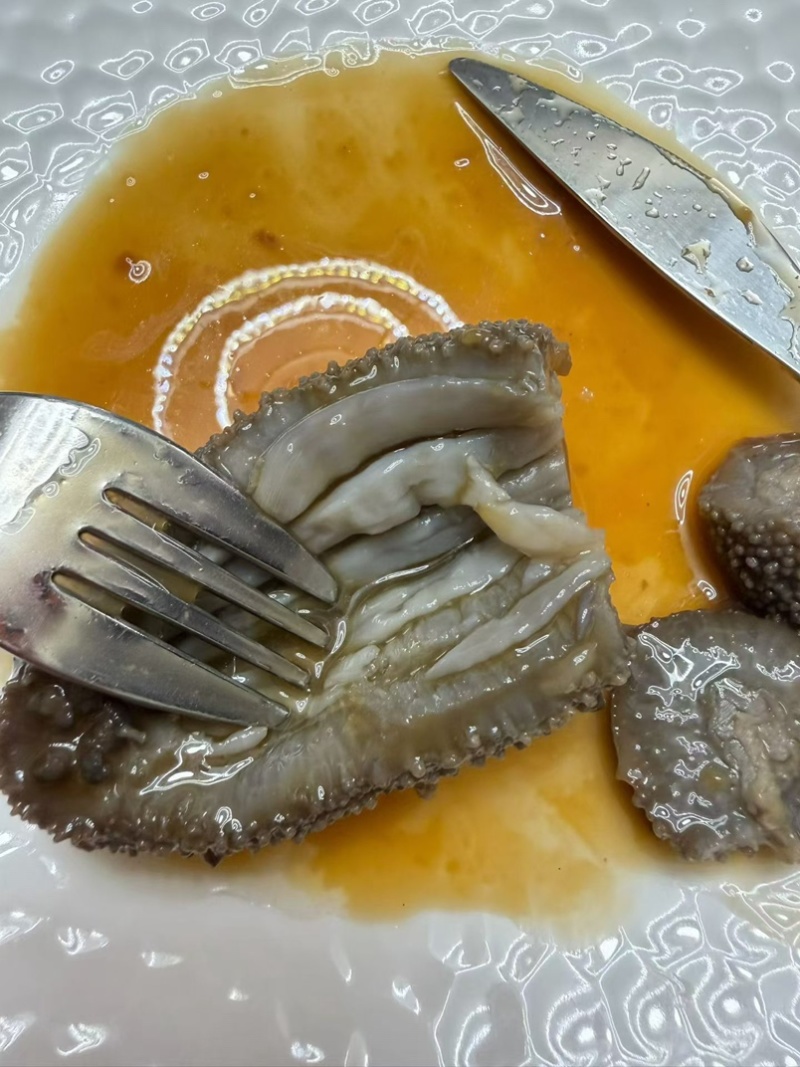 大连莱参岛鲜食辽参即吃辽参鲜食海参肉质Q弹海参味浓有韧性