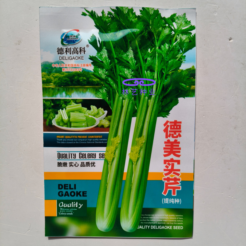 德美实心芹菜种子耐寒纤维少香味浓春季夏秋季大田播香芹菜种