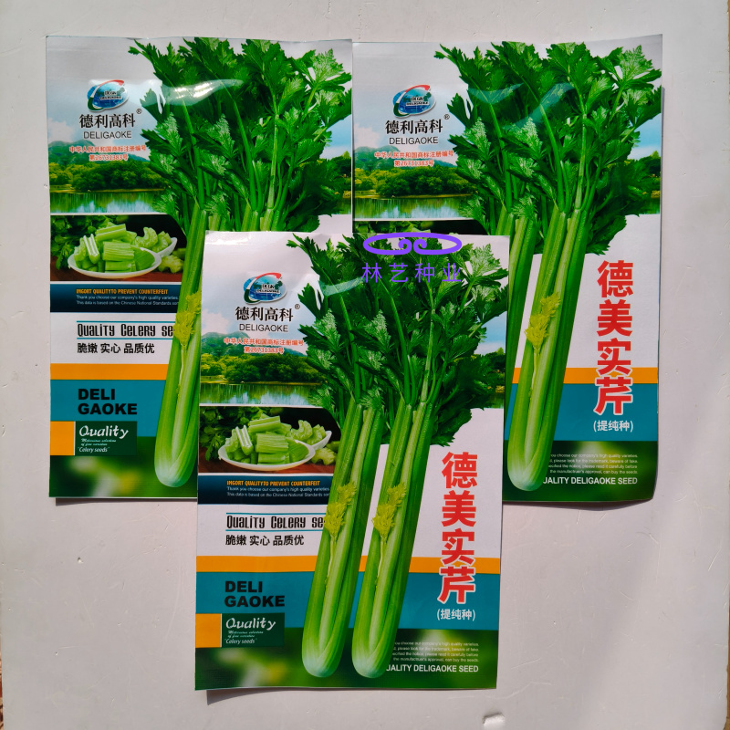 德美实心芹菜种子耐寒纤维少香味浓春季夏秋季大田播香芹菜种
