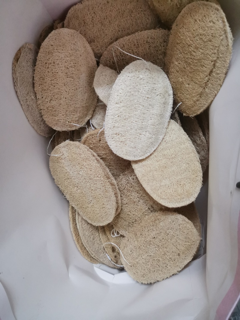 洗碗片百洁布丝瓜络片丝瓜瓢段搓澡布茶杯垫壶承加工厂家