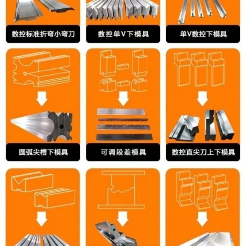 折弯机模具非标尖刀弯刀圆弧压平模双液压折边无痕模厂家直销