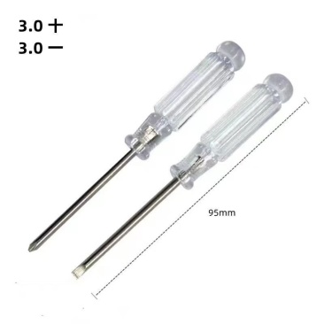 3.0迷你水晶透明十字一字螺丝刀多功能家电玩具专用3mm