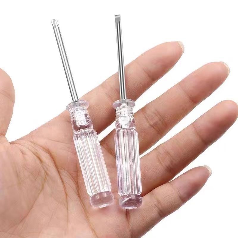3.0迷你水晶透明十字一字螺丝刀多功能家电玩具专用3mm