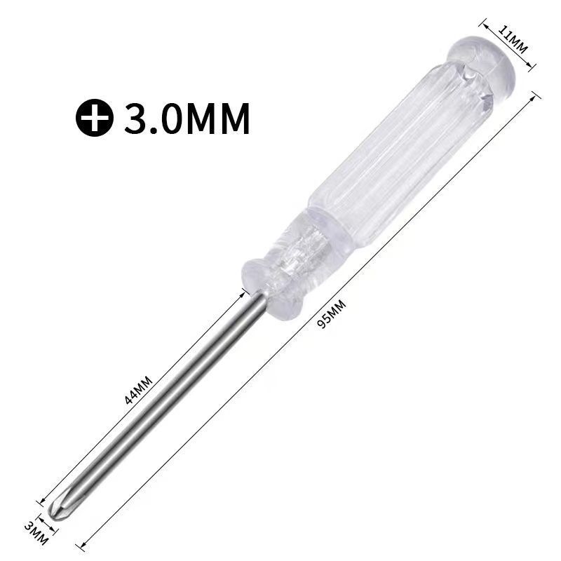 3.0迷你水晶透明十字一字螺丝刀多功能家电玩具专用3mm