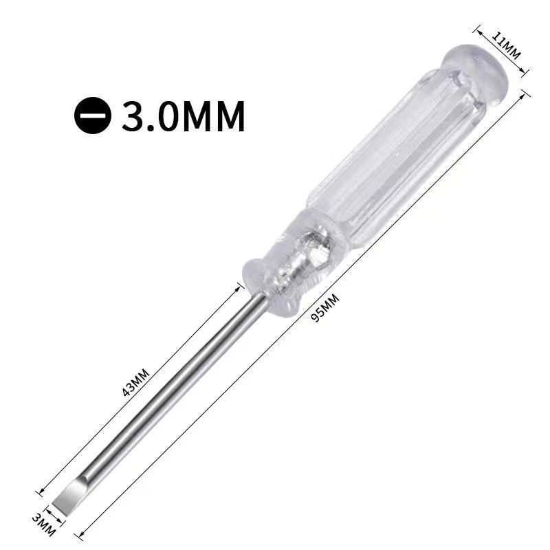 3.0迷你水晶透明十字一字螺丝刀多功能家电玩具专用3mm