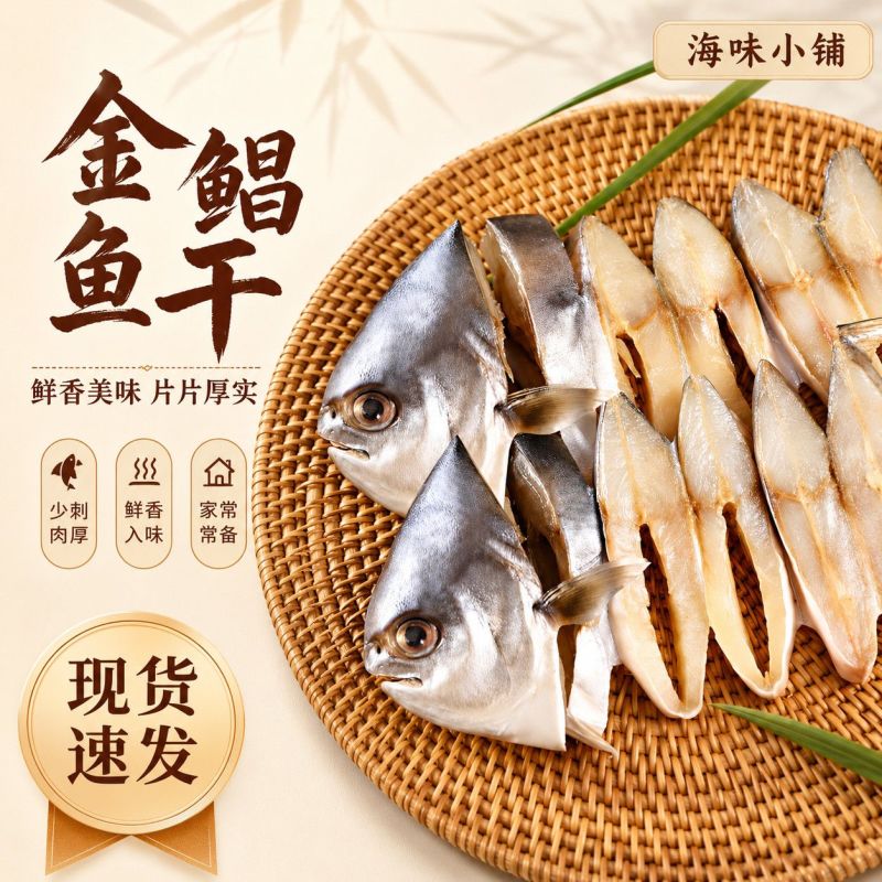 金鲳鱼新鲜一夜埕昌鱼冷冻淡盐湛江特产原条去脏海味水产仓鱼批发