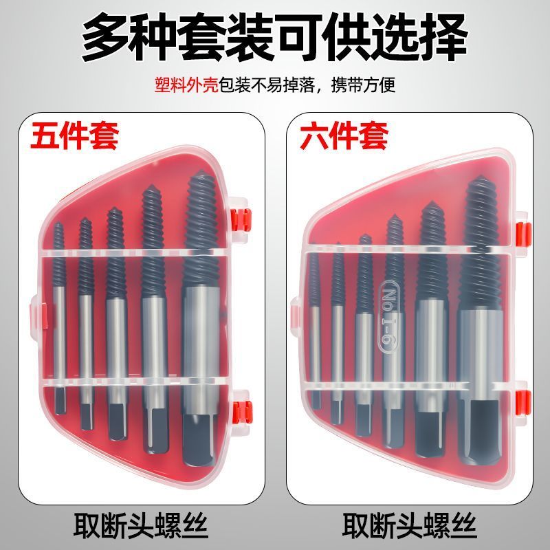 断头取出器套装定位精准五金工具快速取断丝高效便捷反牙丝锥