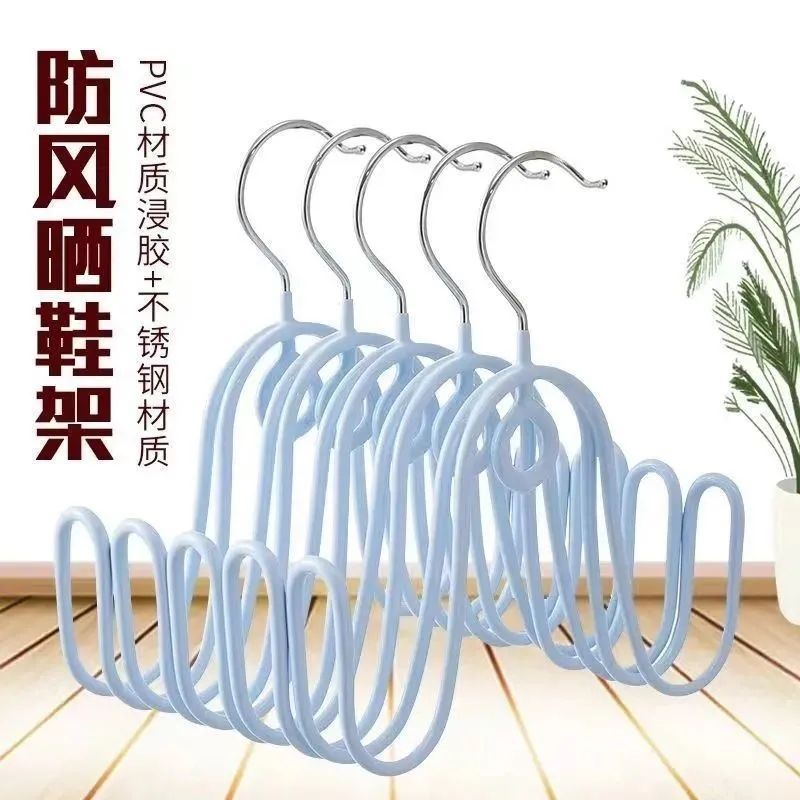 晾晒鞋架挂鞋窗外凉鞋架子室内防风阳台室外晾鞋架晾晒鞋架