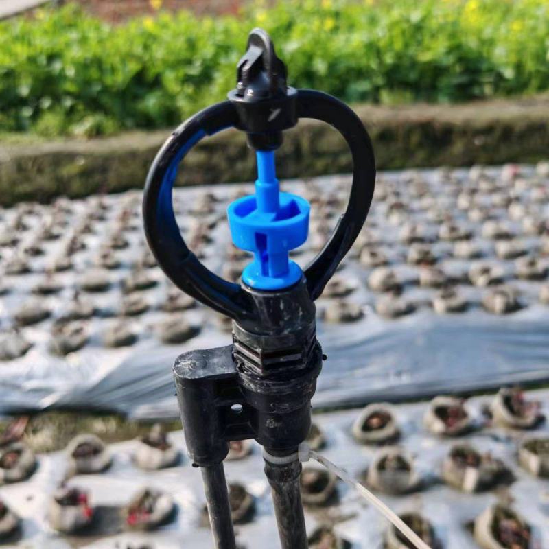 微喷灌大田中距轮涡旋农田花卉茶园蝶形农用灌溉旋转药材微喷