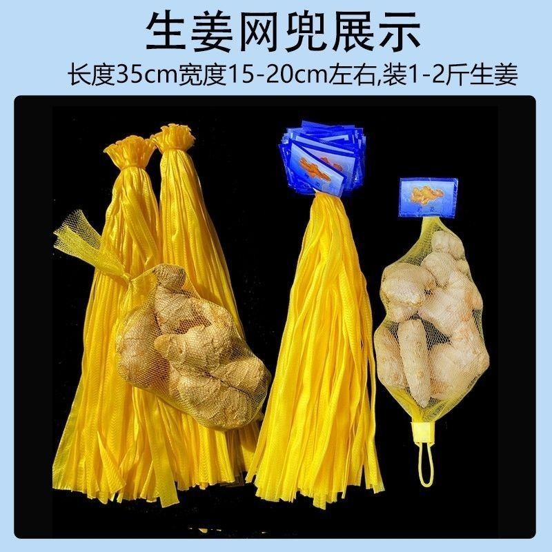 实惠质量生姜大蒜带标签尼龙材质网袋厂家批发包邮