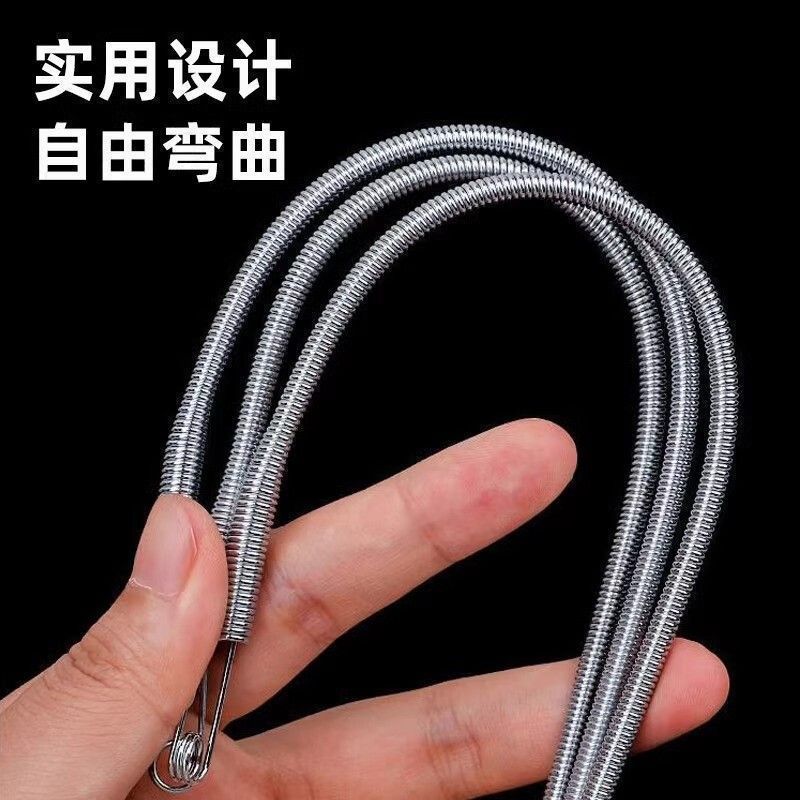 新款可弯折穿绳工具多功能弹簧穿眼器衣服皮筋穿松紧辅助器