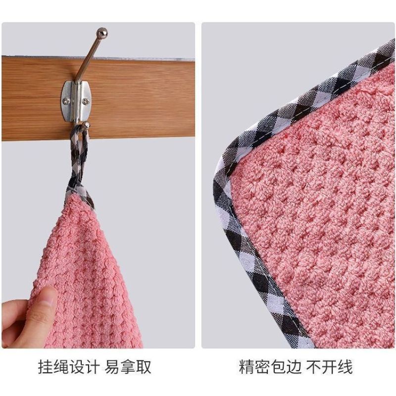 抹布不沾油不掉毛吸水厨房擦手擦碗擦桌洗碗布巾百洁抹布清洁