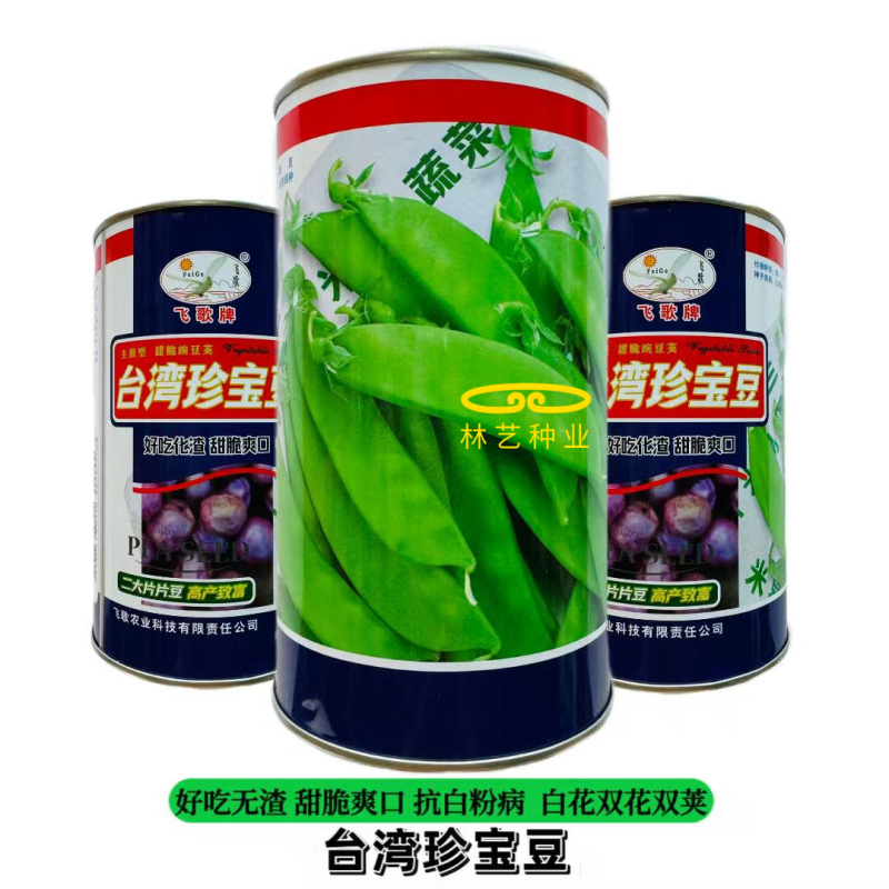 台湾珍宝双花豆双荚荷兰豆豌豆种子甜脆爽口好吃