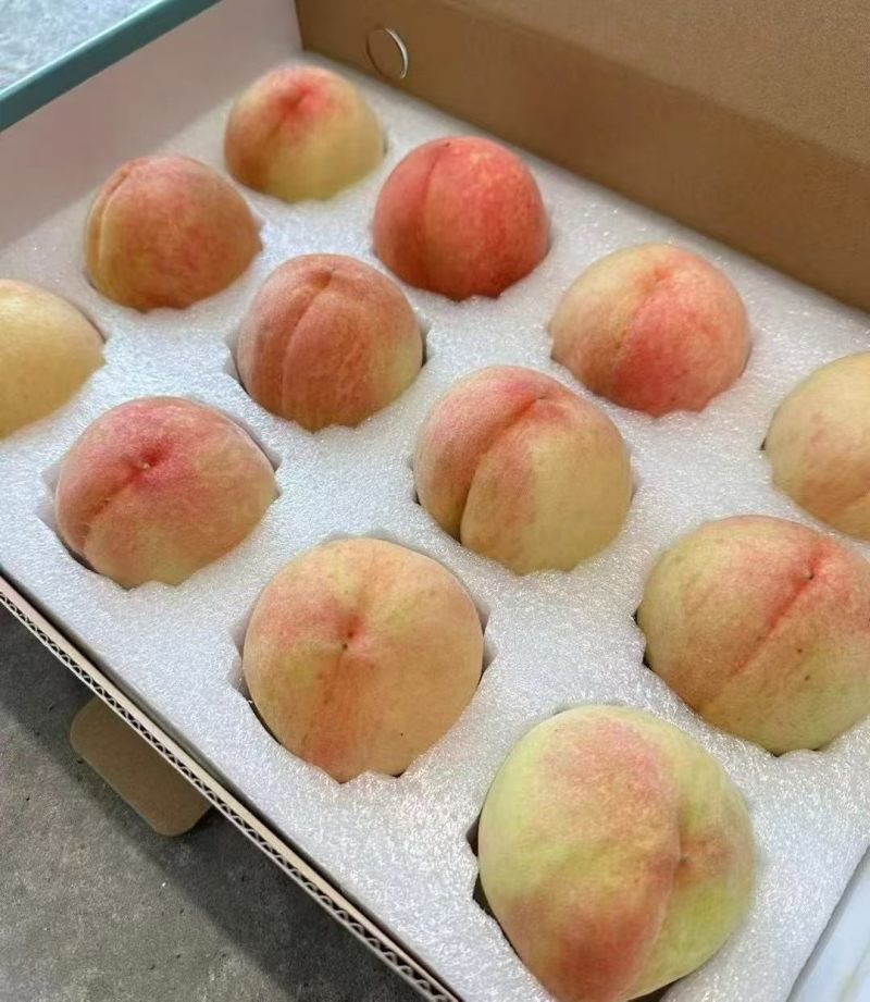 奉化水蜜桃自家自产自销，可发快递可自取宁波量大可送上门