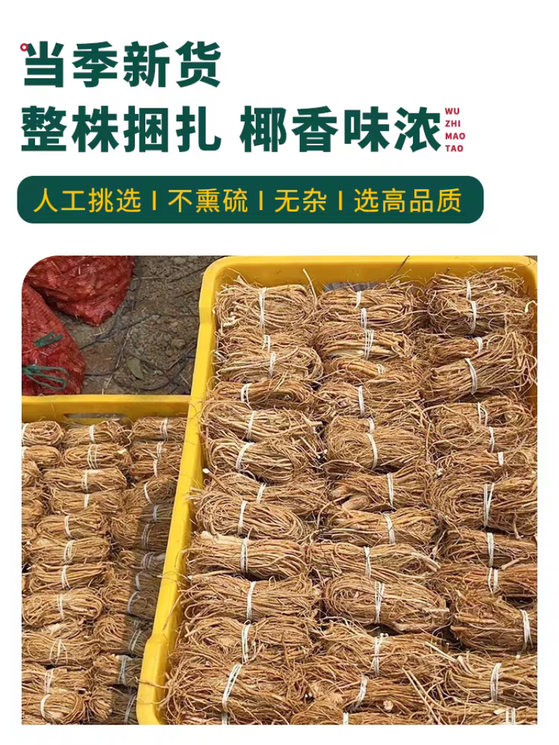 广东正宗野生五指毛桃根中药材煲汤泡水药食同源量大优惠新货