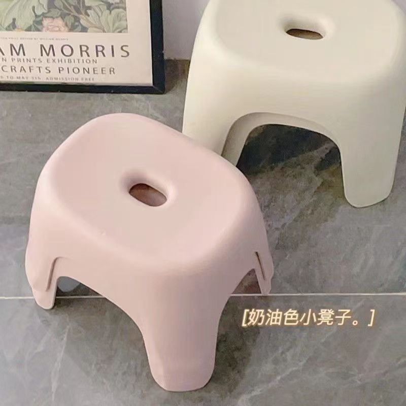 矮凳家用塑料结实矮凳收纳儿童成人叠放板凳浴室换鞋小凳子儿